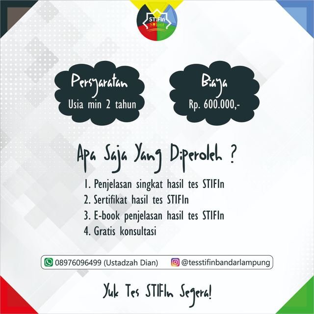 Galeri kegiatan Tes STIFIn Bandar Lampung