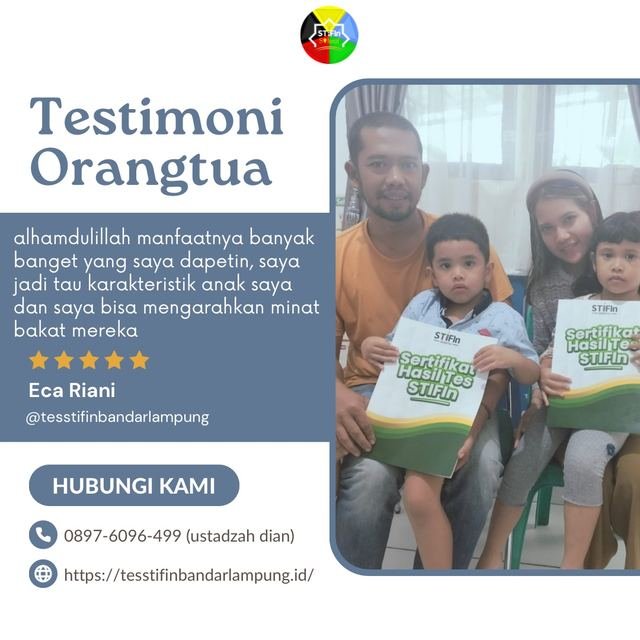 Testimoni peserta Tes STIFIn