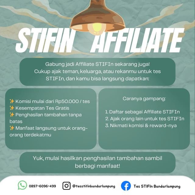 Informasi lainnya dari Tes STIFIn Bandar Lampung